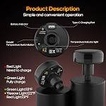 AERLANG Massage Gun with Heat,Percussion Massage Gun, Upgrade Muscle Handheld Deep Tissue Massager - Adjustable Heads for Muscle Groups 20 Speed Option,Mothers Day Gift for Mom Dad Men Women