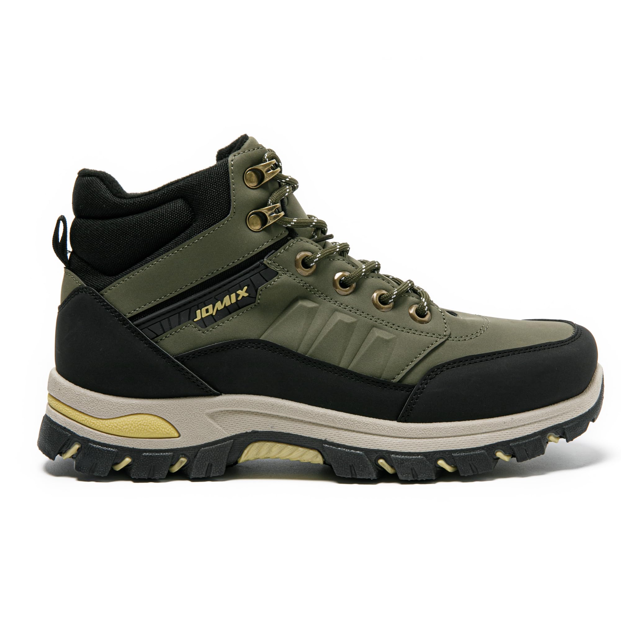 JOMIX Scarpe Trekking Uomo Invernali Antiscivolo Scarponcini da Montagna Hiking Outdoor Leggeri e Resistenti Scarpe Uomo Caviglia Alta per Escursionismo Campeggio e Casual