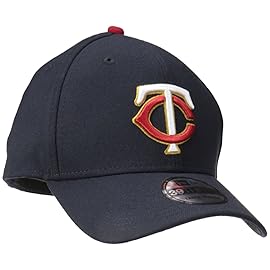 New Era MLB Minnesota Twins Team Classic Alternative 39Thirty Stretch Fit Cap, Blue, Large/X-Large