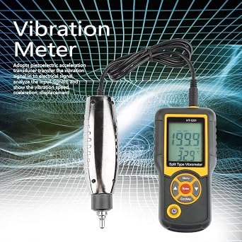 Vibration Meter Handheld Vibration Sensor Meter Vibration Meter Tester Vibrometer Analyzer