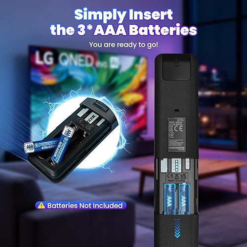 Miniatura 8 de Repuesto para control remoto mágico LG MR25GA para televisores inteligentes LG 2025 OLED G5, C5, B5, QNED 92A, 85A, 80A, UA77 Series incluye AI,