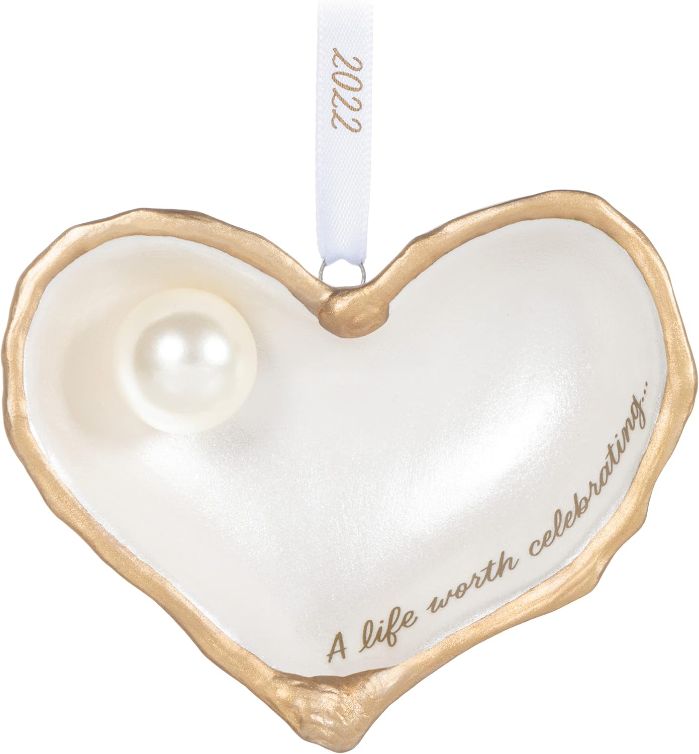 Hallmark Keepsake Christmas Ornament 2022, Memorial Ornament, A Life Worth Celebrating, Porcelain