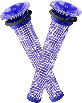 2Pack Replacement Pre Filters for Dyson - Whekeosh Vacuum Filter for Dyson V6 V7 V8 DC59 DC58 Replaces Part 965661 01