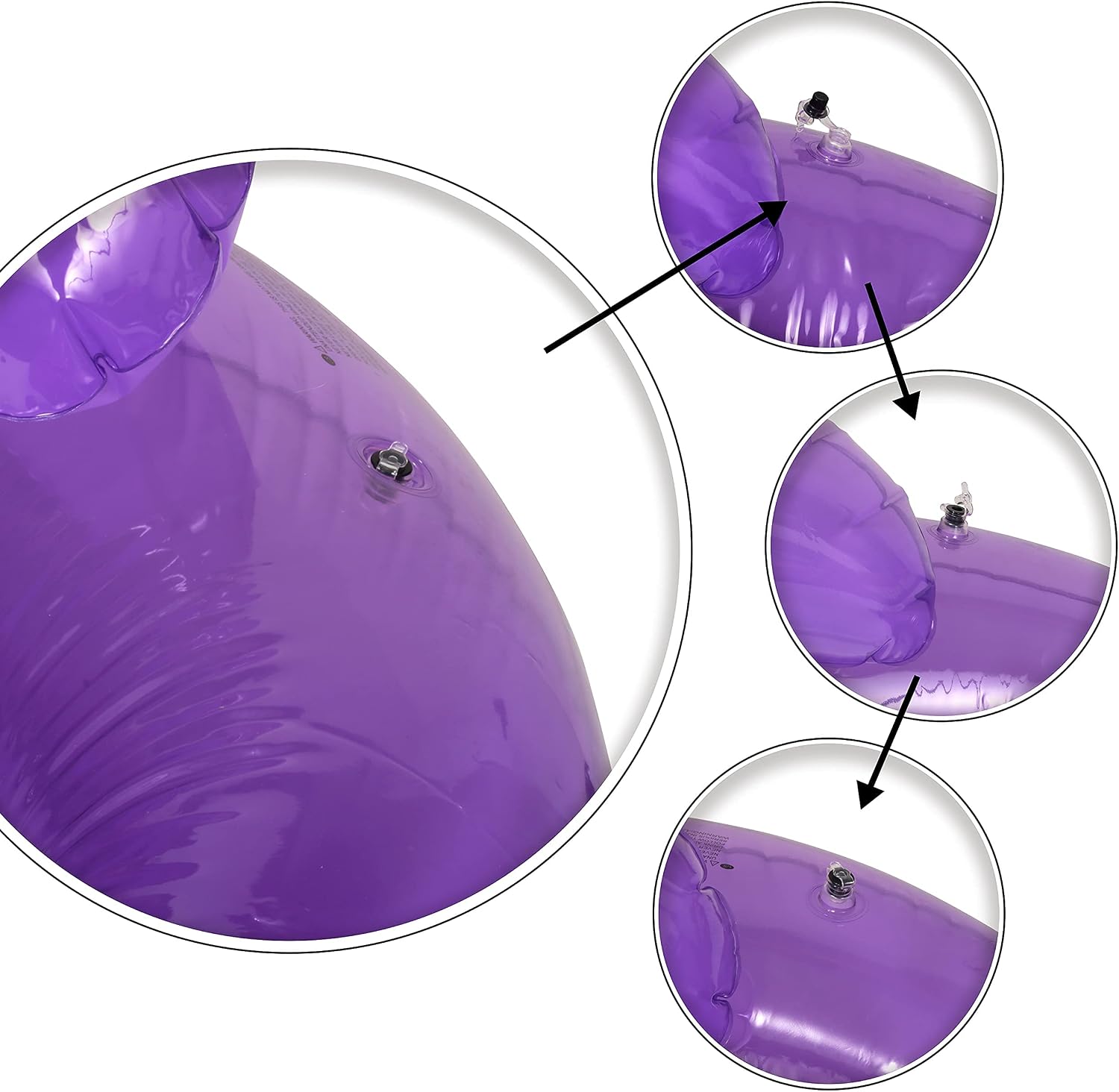 SLOOSH 2 Pack Inflatable Pool Lounger with Built-in Beverage Cup Holders, Handles and Headrest, Pool Floats and Sit N Float Inflatable Pool Chair for Adults Outdoor Beach Pool Party(Green, Purple)