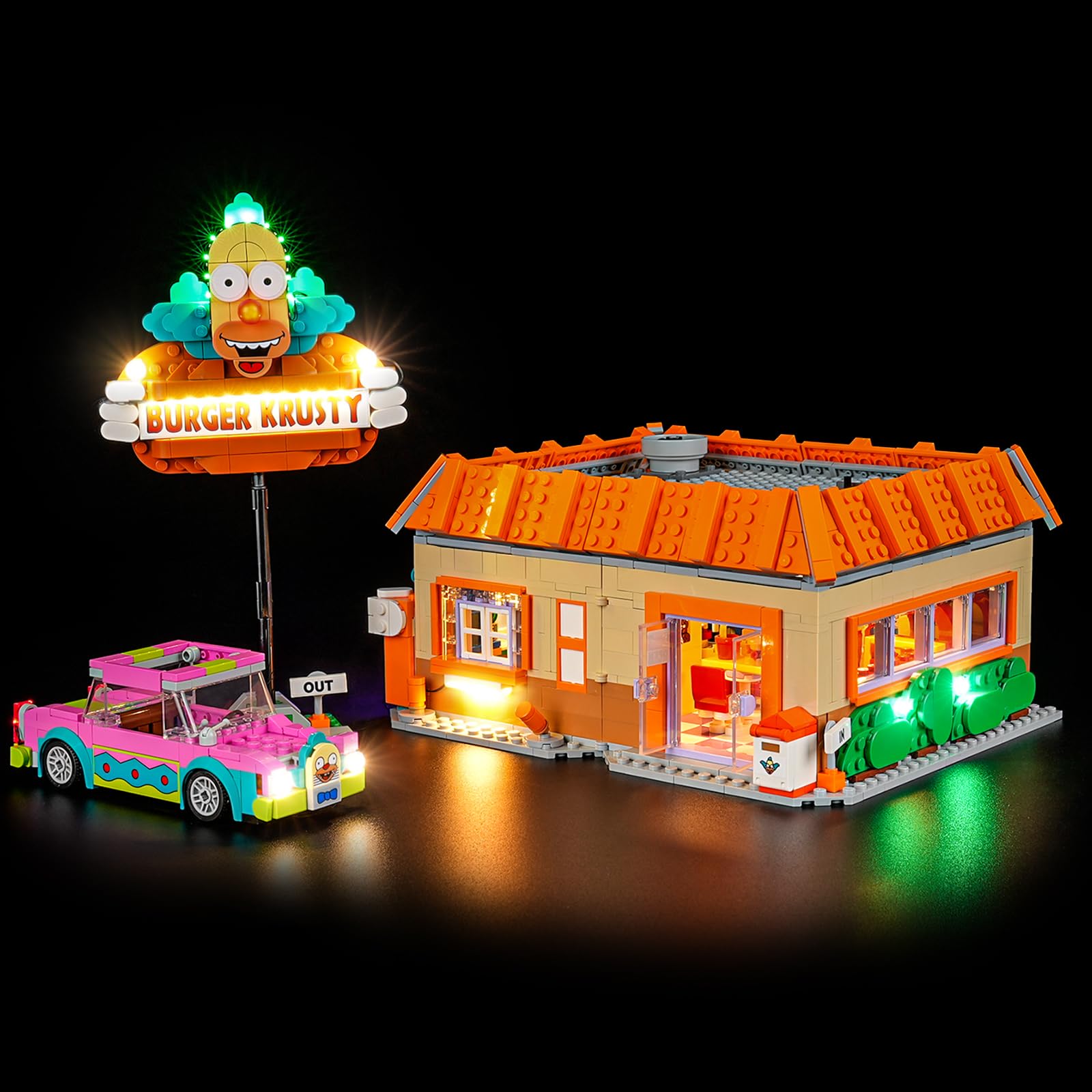 LIGHTAILING Light For Lego-10352 The Simpsons: Krusty-Burger - Led Lighting Kit Compatible With Lego Building Blocks Model - NOT Included The Model Set