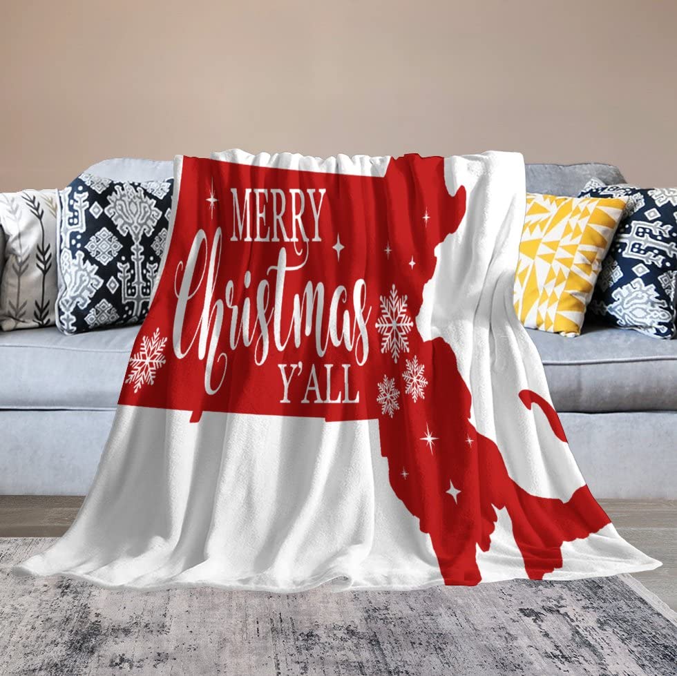 Couverture chaude de Noël pour lit et canapé motif flocon - 7