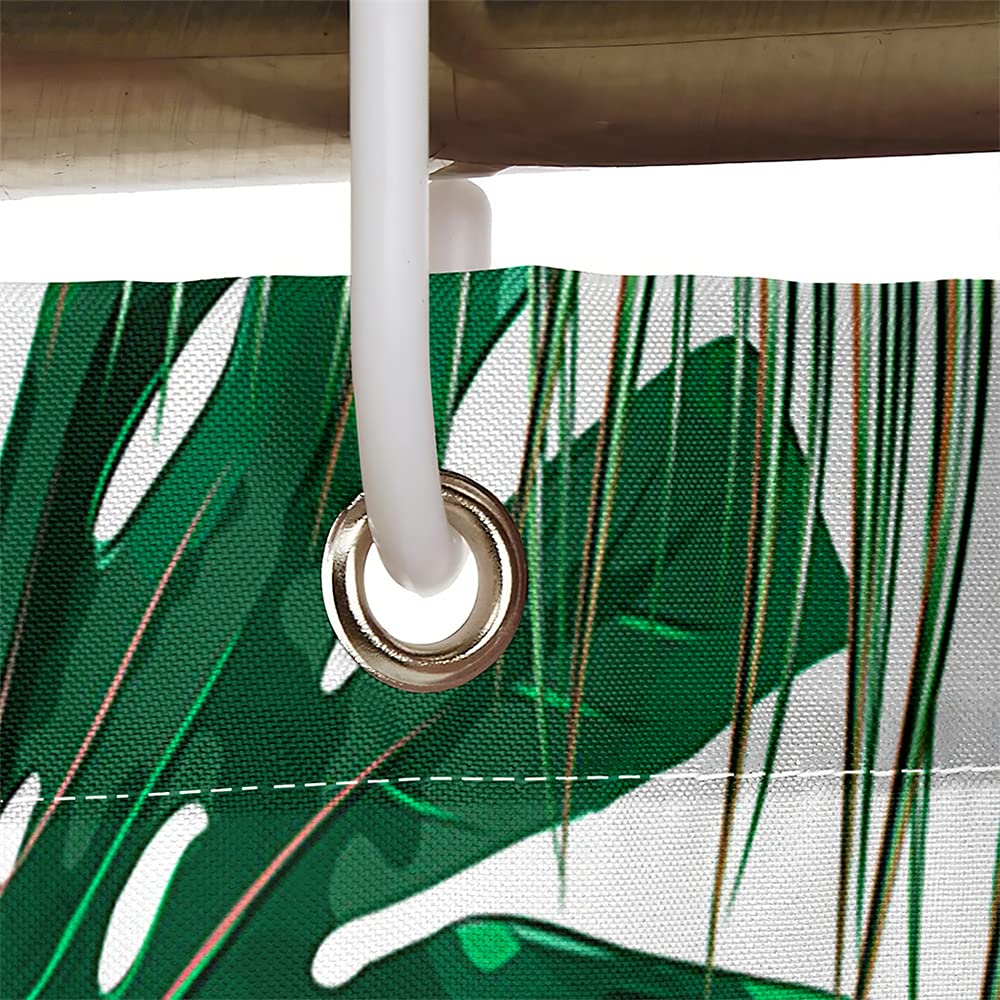 FANSU Rideau De Douche Tissu Lavable, Rideaux De Salle De Bain Facile Nettoyer Avec R 852328