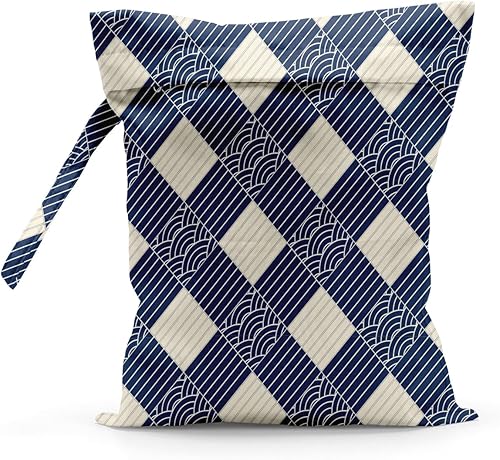 Miniatura 7 de Bolsa húmeda impermeable reutilizable para playa, viajes, piscina, bolsa de gimnasio para trajes de baño, ropa húmeda, pañales de tela, bolsas