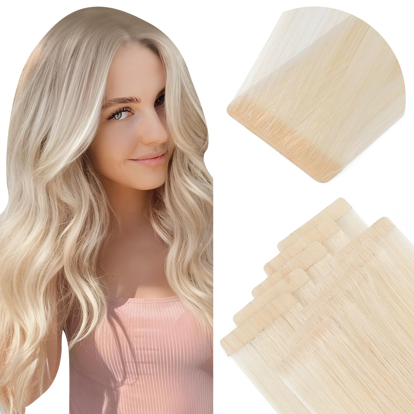 Elailite Injected Tape in Hair Extensions Human Hair