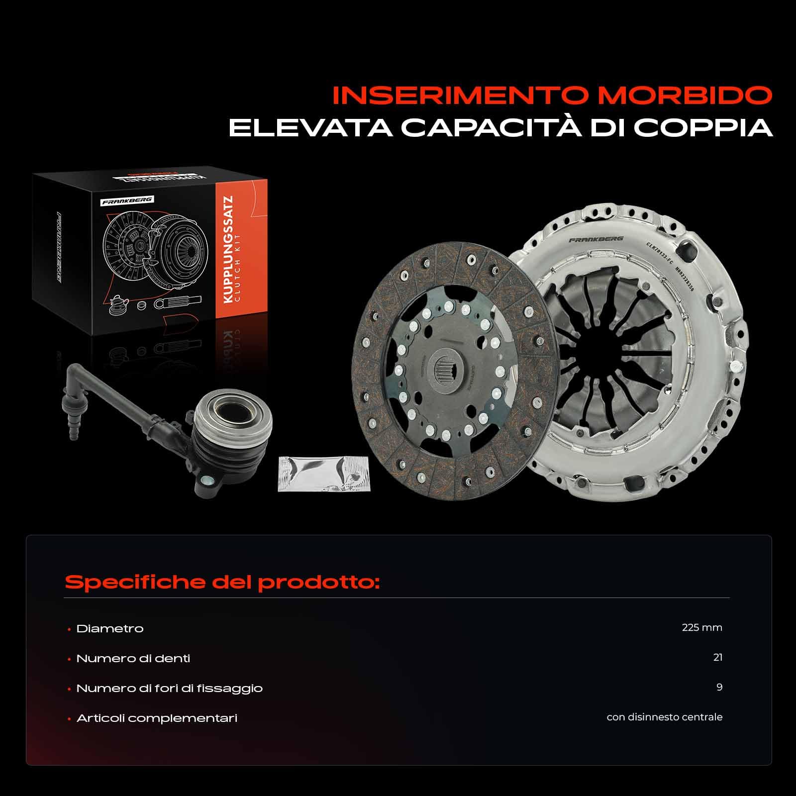 Frankberg Kit frizione con cuscinetto reggisPolita 301010007R