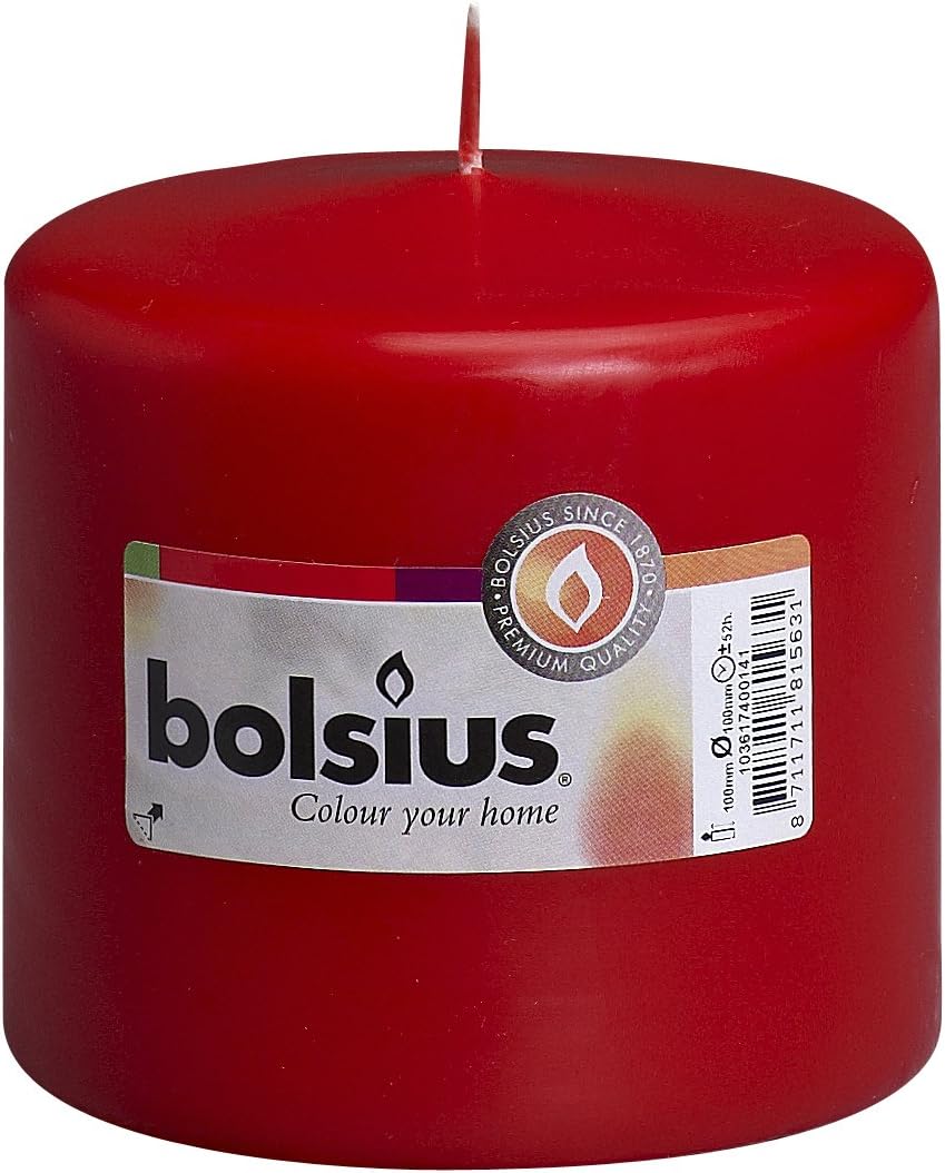 Bougie Pilier Église Blanche 150 Heures De Combustion - 24cm X 7cm - Parfumée Non