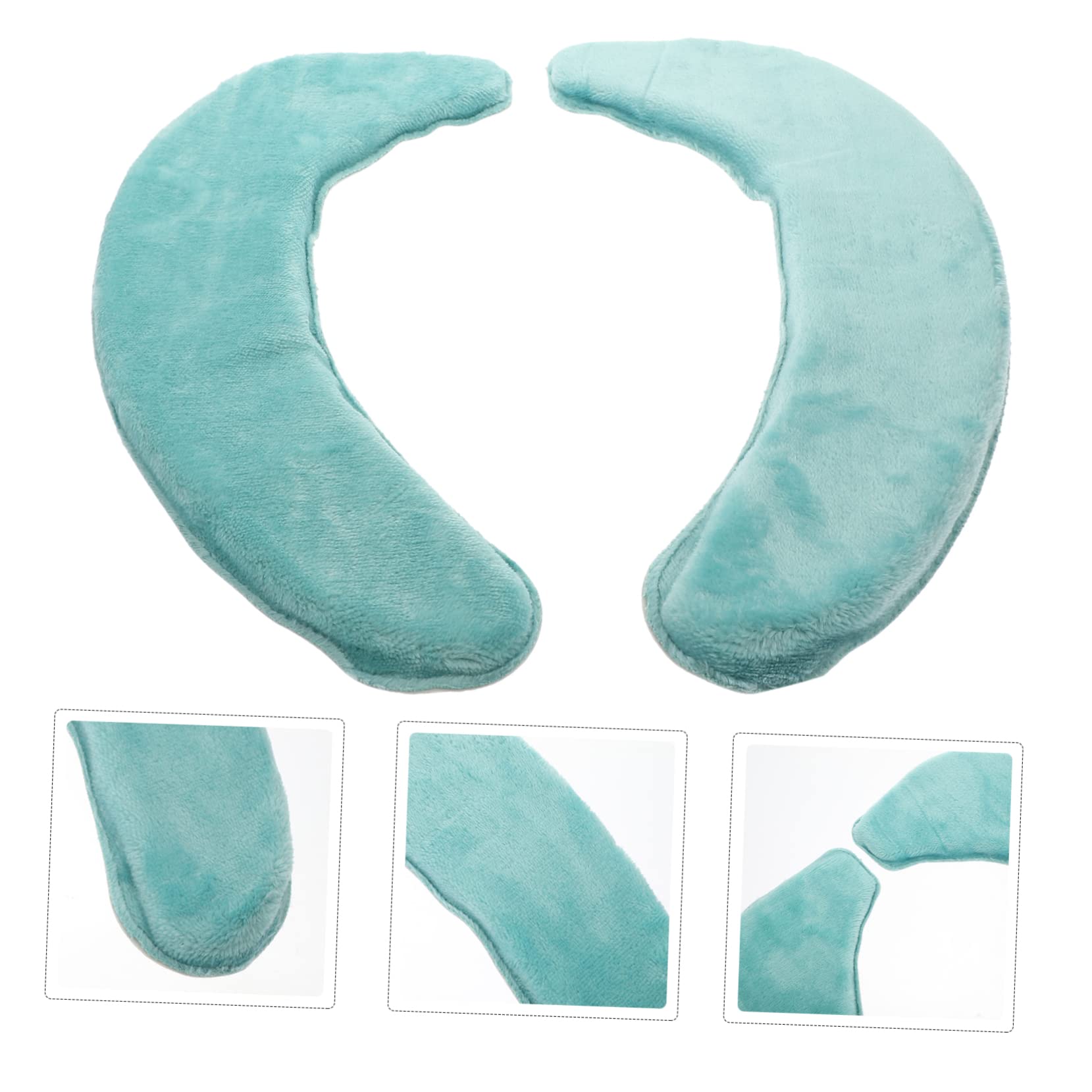 Yardenfun 1 Pair Thickened Toilet Pad Washable and Reusable Toilet Covers for Comfort and Warmth for All Seasons Easy Self Adhesive Design Housewarming Present