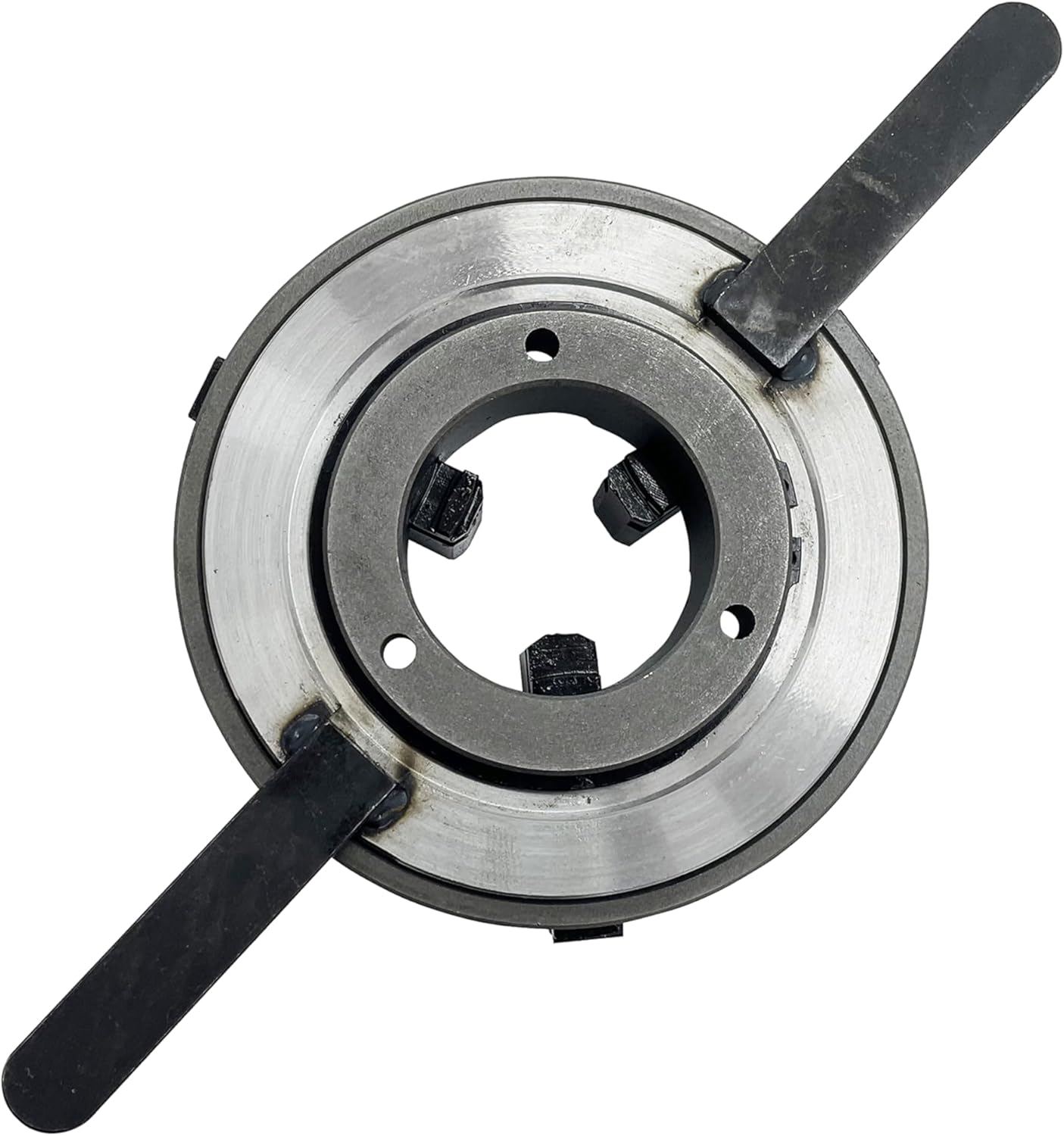 3 Jaw Lathe Chuck for Metalworking, Precision Self-Centering, Welding Positioner Table Chuck 8” Diameter for Metal/Wood Lathe Accessories