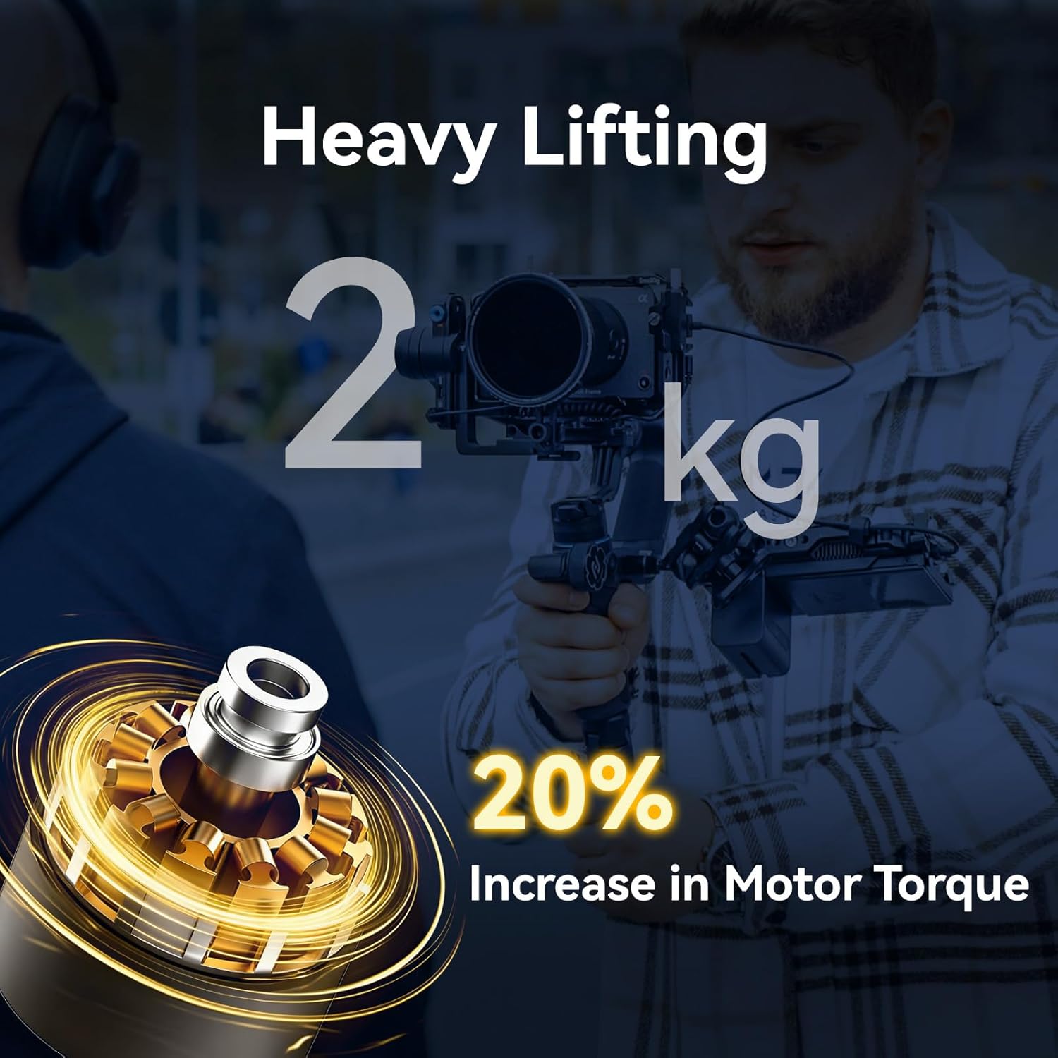 FeiyuTech SCORP Mini-3-Pro Gimbal Stabilizer for Camera, Mirrorless/Compact/Action Cameras,Smartphone,18m AI Tracking,Detachable Remote Handle, 3-Axis Handheld Stabilizer for Sony/Canon,4.4lbs Payload