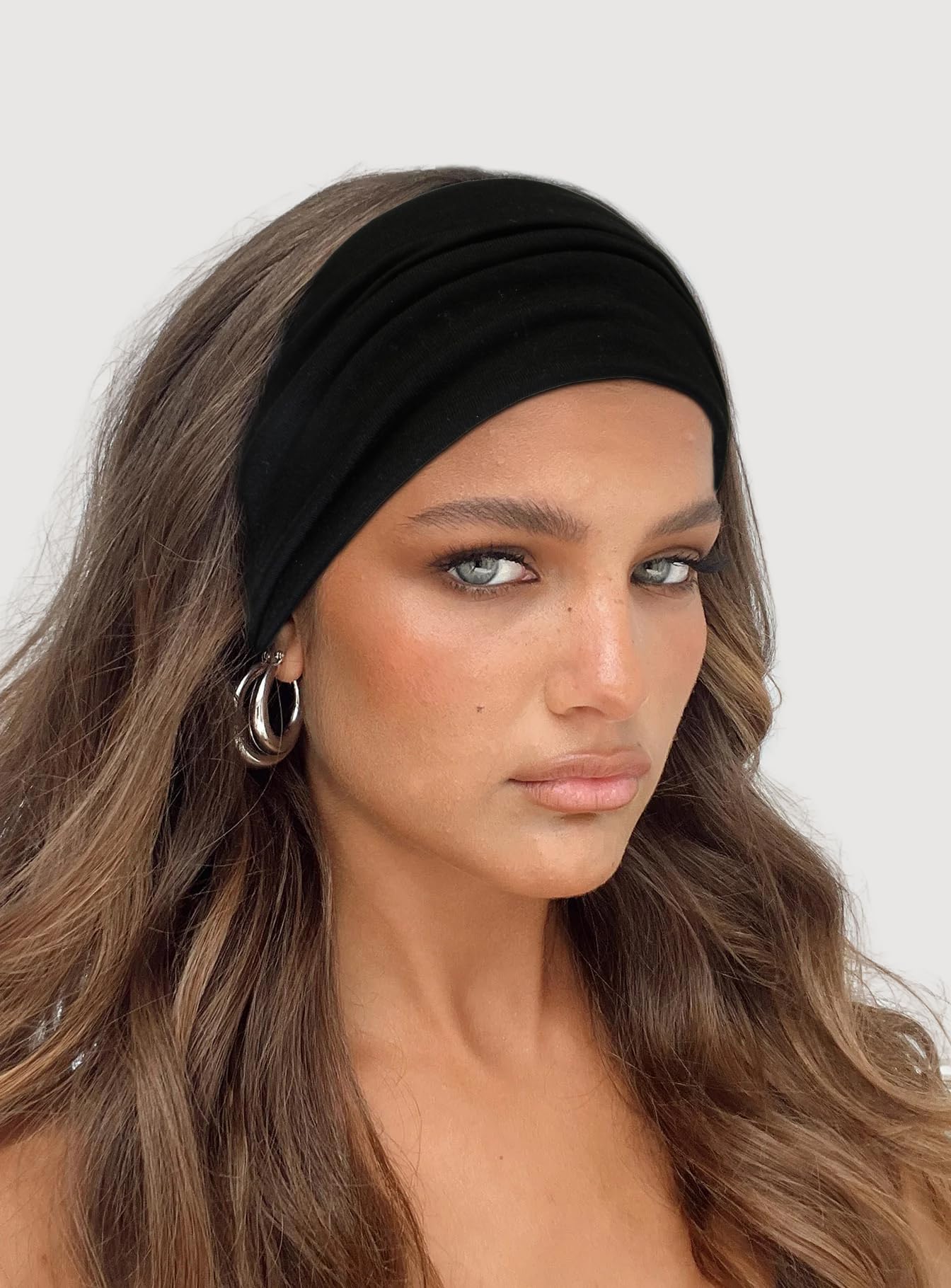 Amazon.com : Wide Headbands for Women Black Stylish Head 