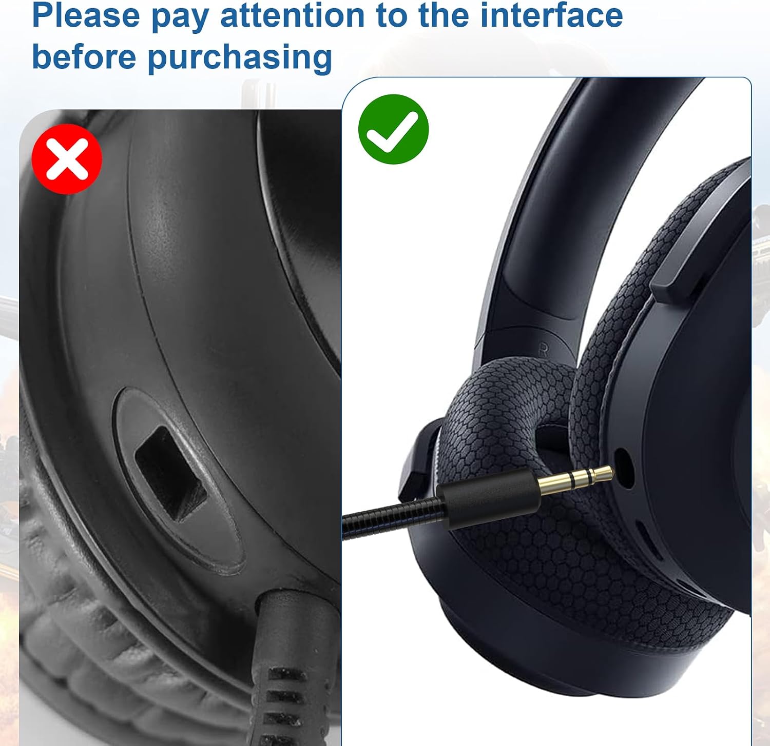 Mic Replacement Compatible with Razer Barracuda X Game Headset, Detachable 3.5mm Noise Cancelling Boom Mic with Foam Compatible with Xbox One PS4 Computer Gaming Headsets