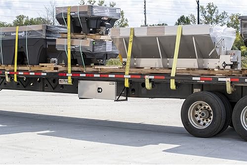 Miniatura 4 de Buyers Products 1705415 Pro Series - Caja de aluminio lisa para camión con puerta de granero, 18 x 18 x 60 pulgadas, caja de herramientas duradera