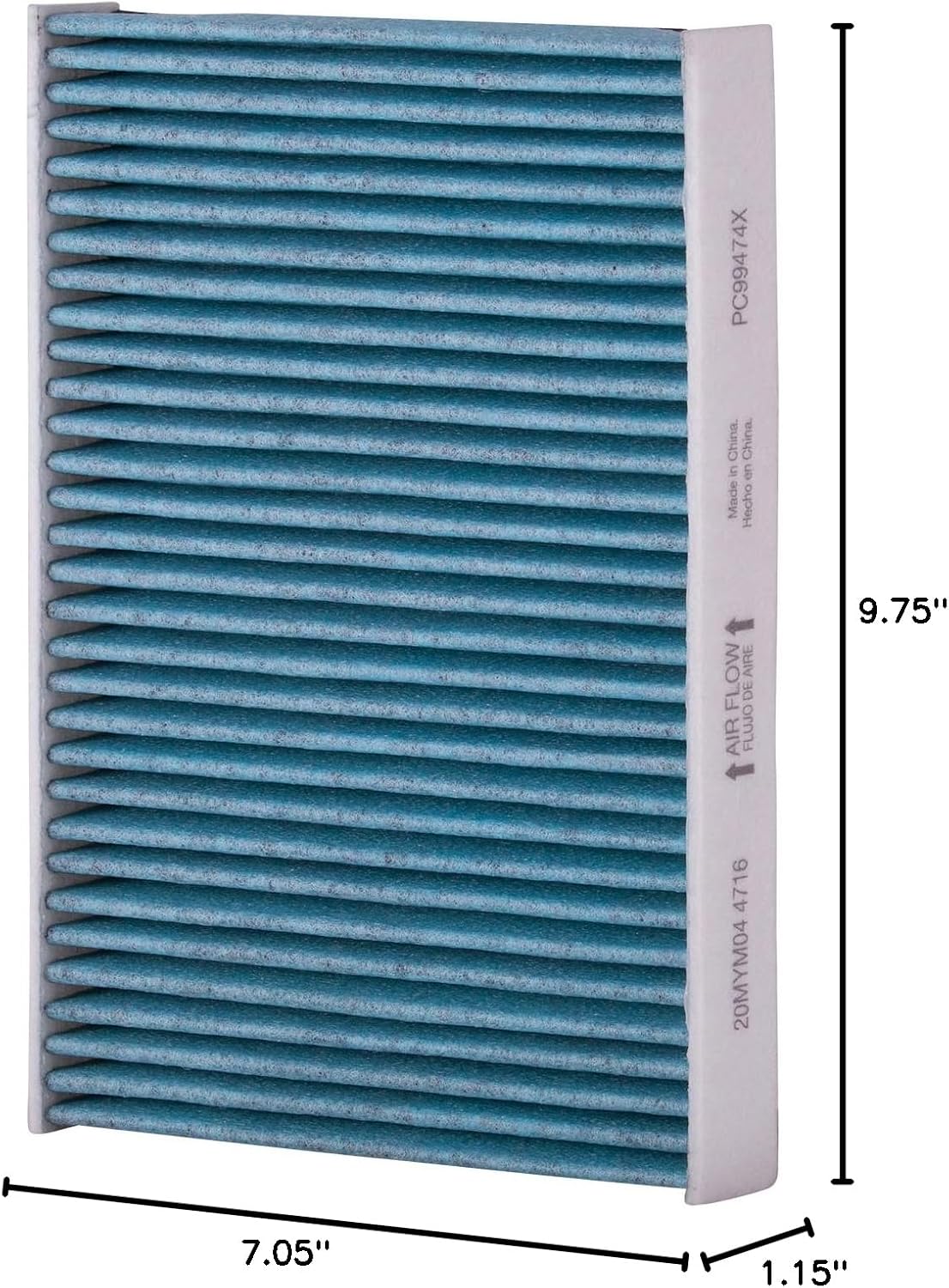 PureFlow Cabin Air Filter PC99474X | Fits 2022-2025 Toyota Tundra, 2024-2025 Tacoma, 2023-2025 Sequoia, 2018-2025 Lexus LS500, 2024-2025 Toyota Land Cruiser, 2024-2025 Lexus GX550