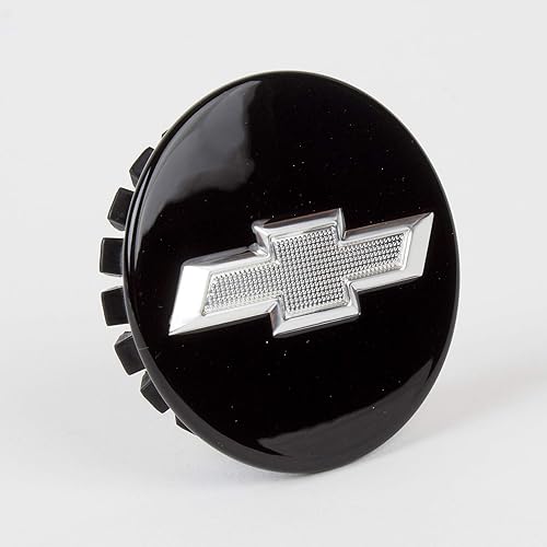 Miniatura 3 de GMC OEM New Wheel Hub Center Cap Negro wSilver Bowtie Logo 12-18 Chevrolet 22791586