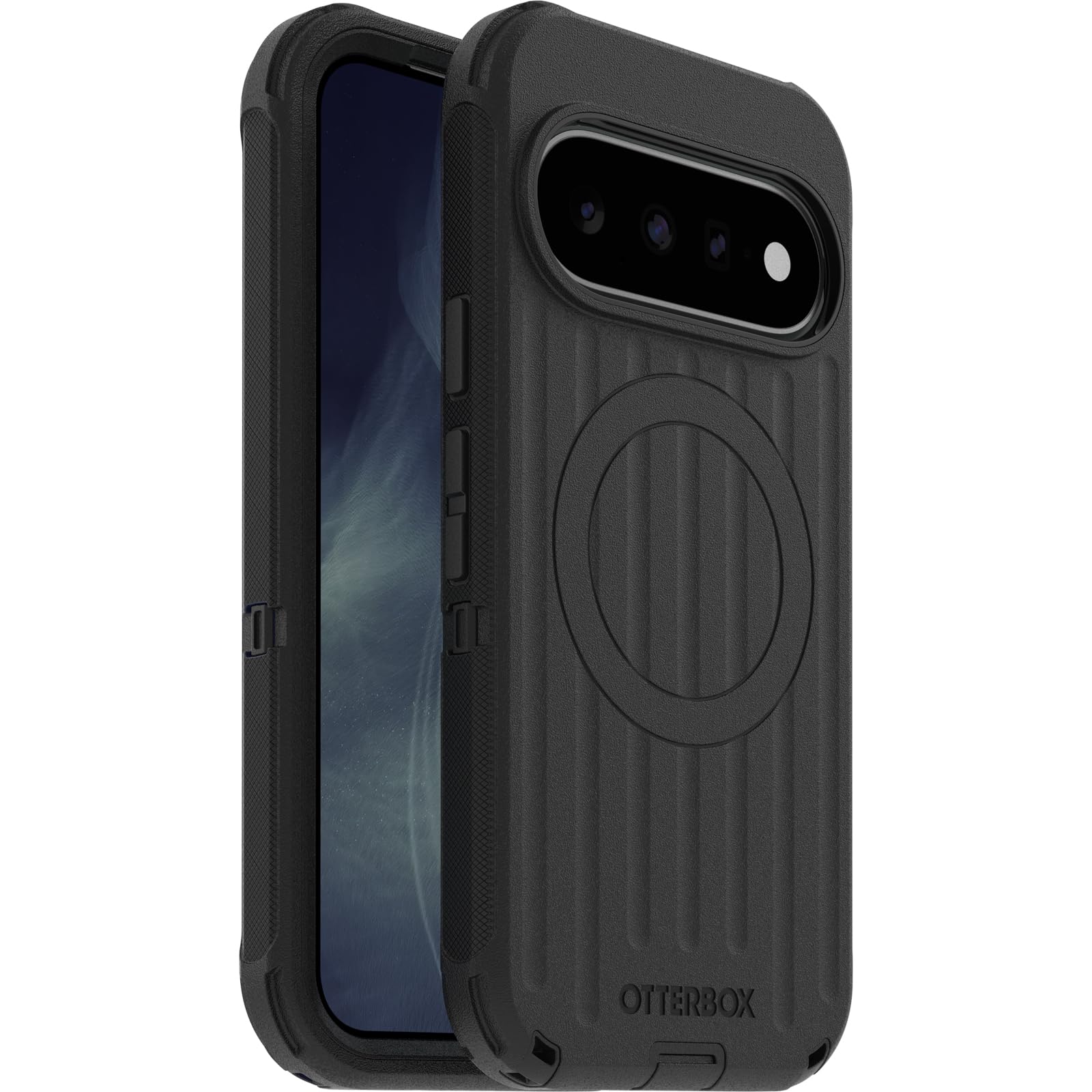 OtterBox Cover Defender Pro Pixelsnap per Pixel 11/Pixel 11 Pro, Nero | Custodia protettiva antiurto, a prova di caduta, protezione estrema, con magneti, testata 7x norme MIL-STD 810G