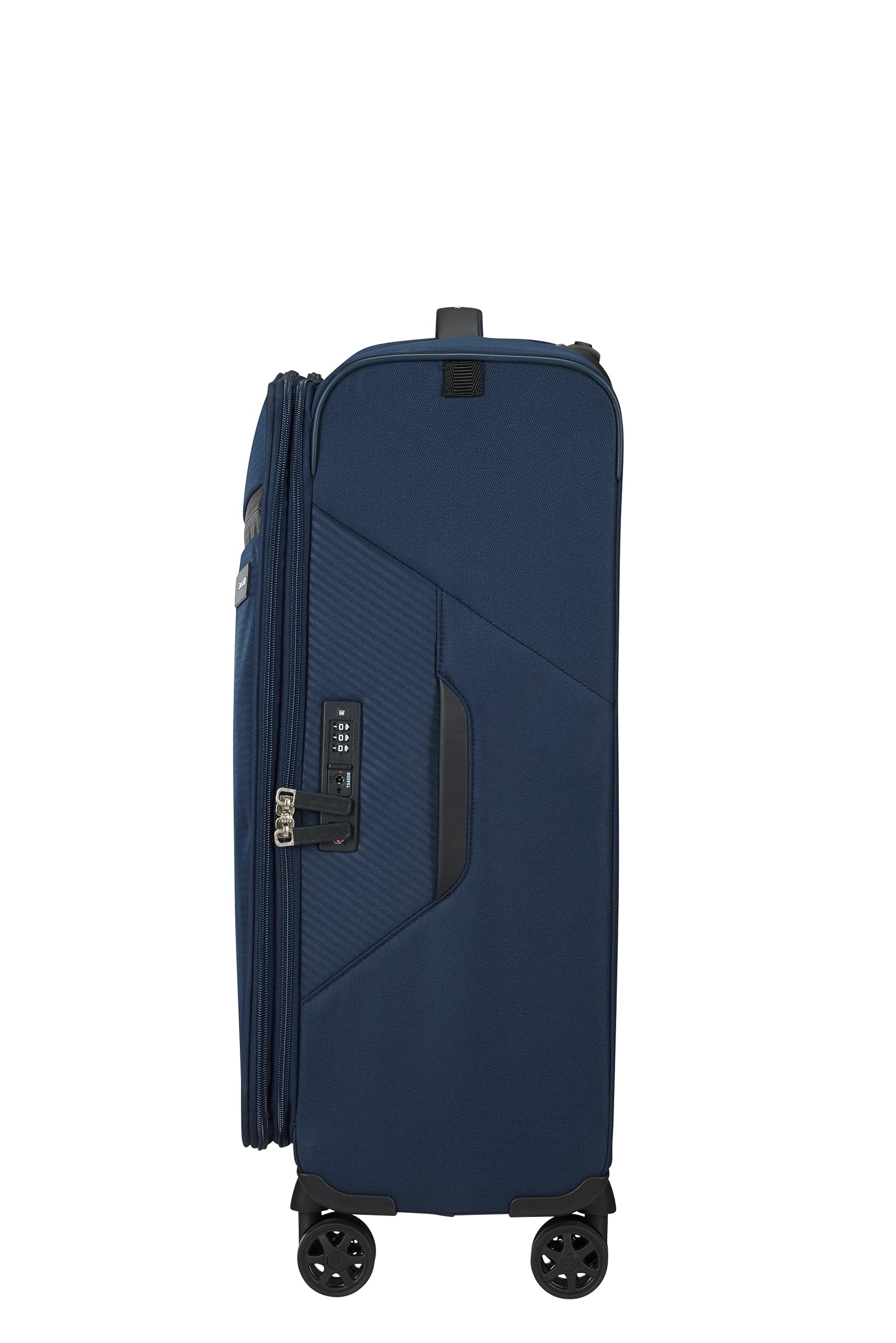 Samsonite Litebeam - Spinner M, valise extensible, 66 cm, 67/73 L, bleu (bleu de minuit)
