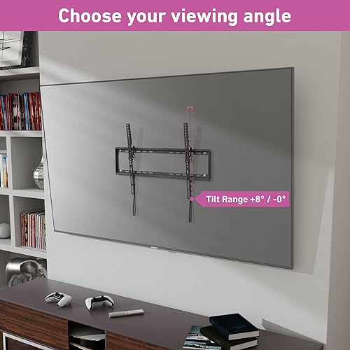 Miniatura 3 de D-Line Soporte de pared de TV para televisores de 50 a 85 pulgadas, soporte de pared inclinable de perfil bajo  VESA 7.874 x 7.874 in  23.622 x