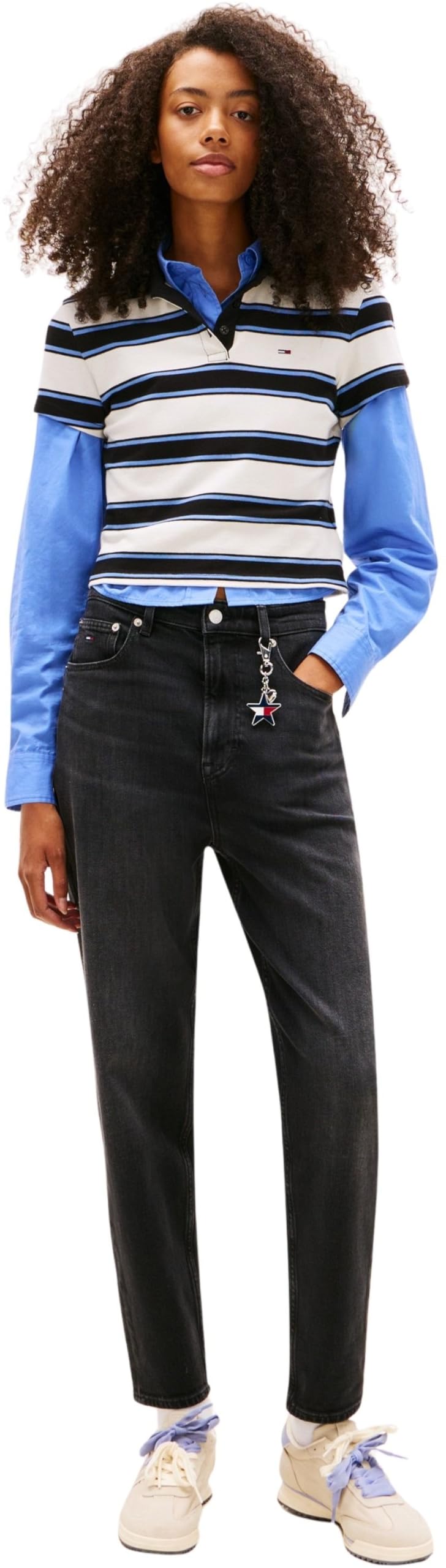 Tommy Jeans - Mom Jean Uh TPR Bi5181 Dw0dw22442, Affusolato Donna