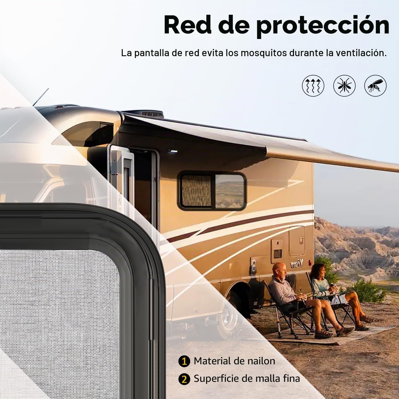 GEARMONSTER Ventana lateral para caravana, ventana deslizable para autocaravana, ventana tintada para remolque, ventana RV, ventana para autocaravanas, remolques 700x400mm ventana para remolque