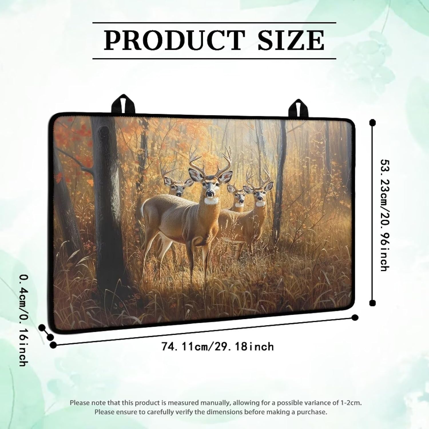 Universal Stove Top Cover Cooktop Protector Scratch-resistant Glass Top Stove Cover Multi-purpose Heat Resistant Mat Oil-Proof Kitchen Accessories Decor, Hunting Forest Deer