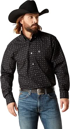 ARIAT Men's Junior Classic Fit Button-Down Shirt - Casual Woven Shirt With Classic Styling