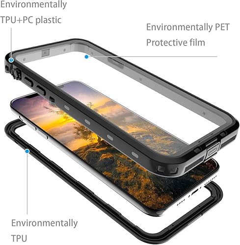 Miniatura 71 de Funda impermeable para iPhone 13 Pro Max compatible con MagSafe de 6.7 pulgadas 2021 Mag, imán magnético seguro para iPhone 13 Pro Max, a prueba