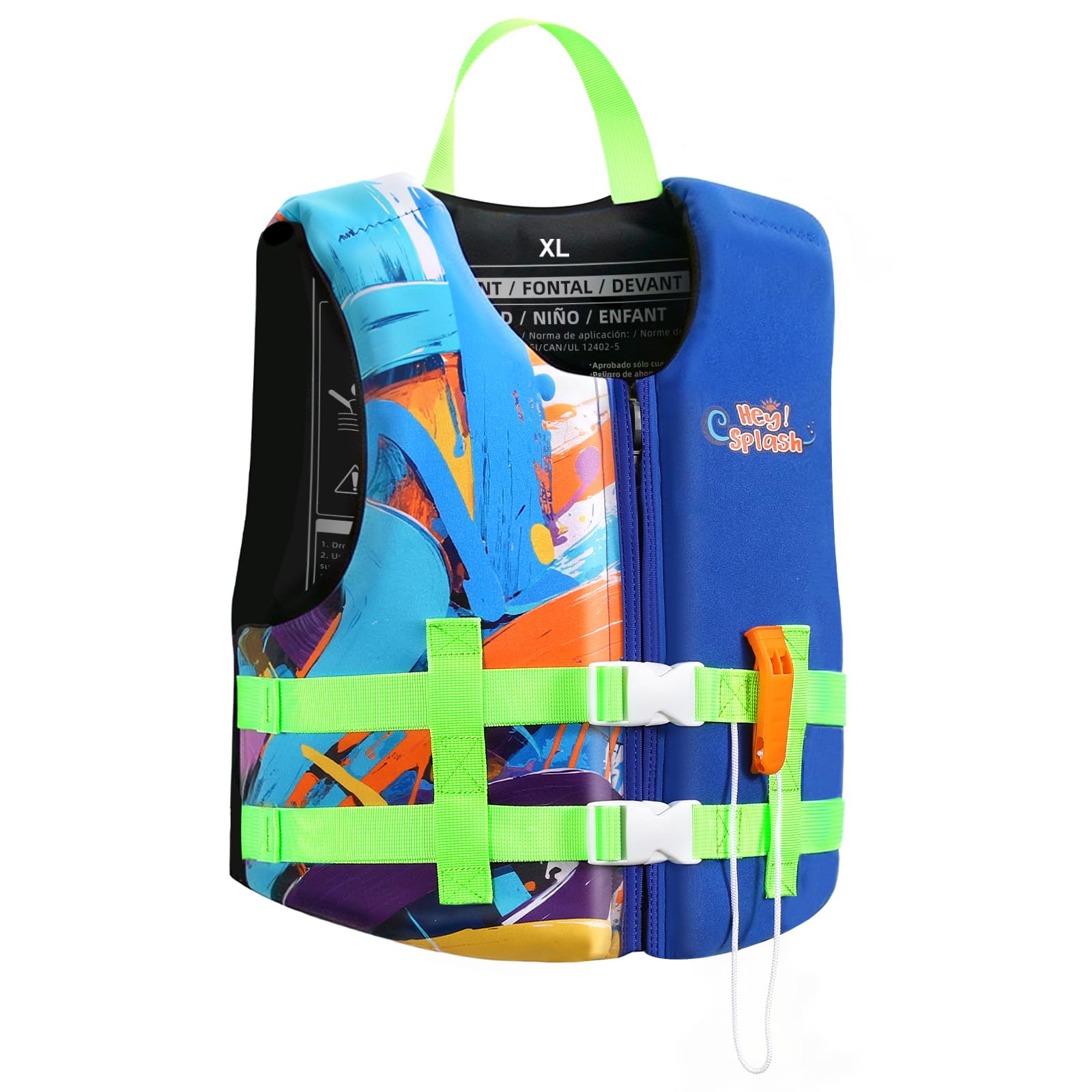 HeySplash Toddler Swim Vest, Kids Swimming Jacket 20-30/30-50/50-90lbs