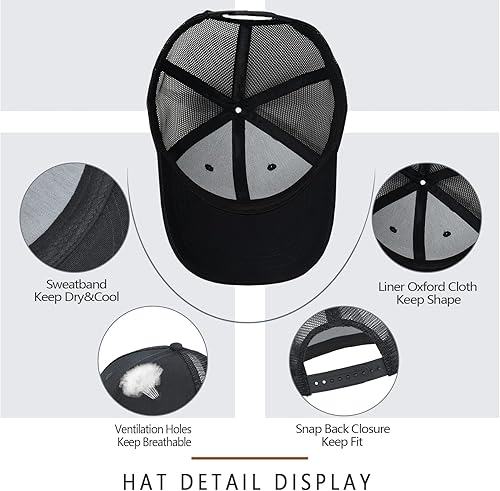 Miniatura 3 de Gorro de hombre para regalar a papá, marido, abuelo, día del padre, Navidad, cumpleaños, regalos de camionero, gorra de béisbol con patrón de cuero