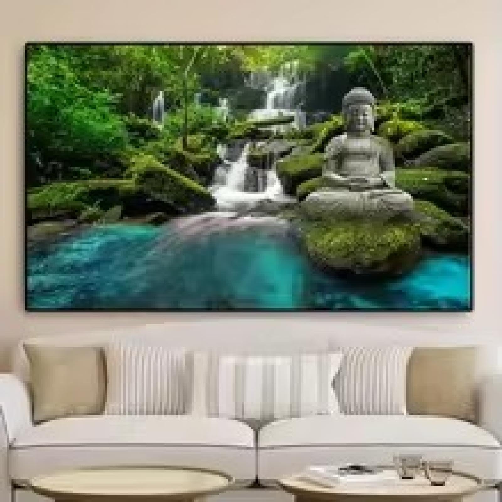 Bouddha abstrait toile murale pour apaiser votre intérieur moderne