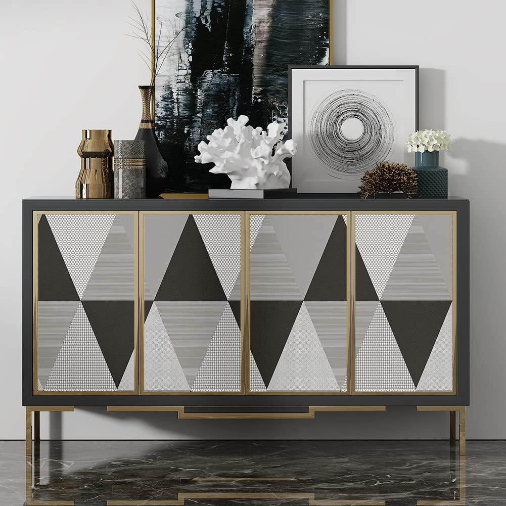 Geometric Triangle Peel and Stick Wallpaper 17.7"×9.8ft Gray Diamond Contact Paper Removable Self Adhesive Vinyl Decorative Film Drawer Shelf Liner for Furniture Renovation Home Decor
