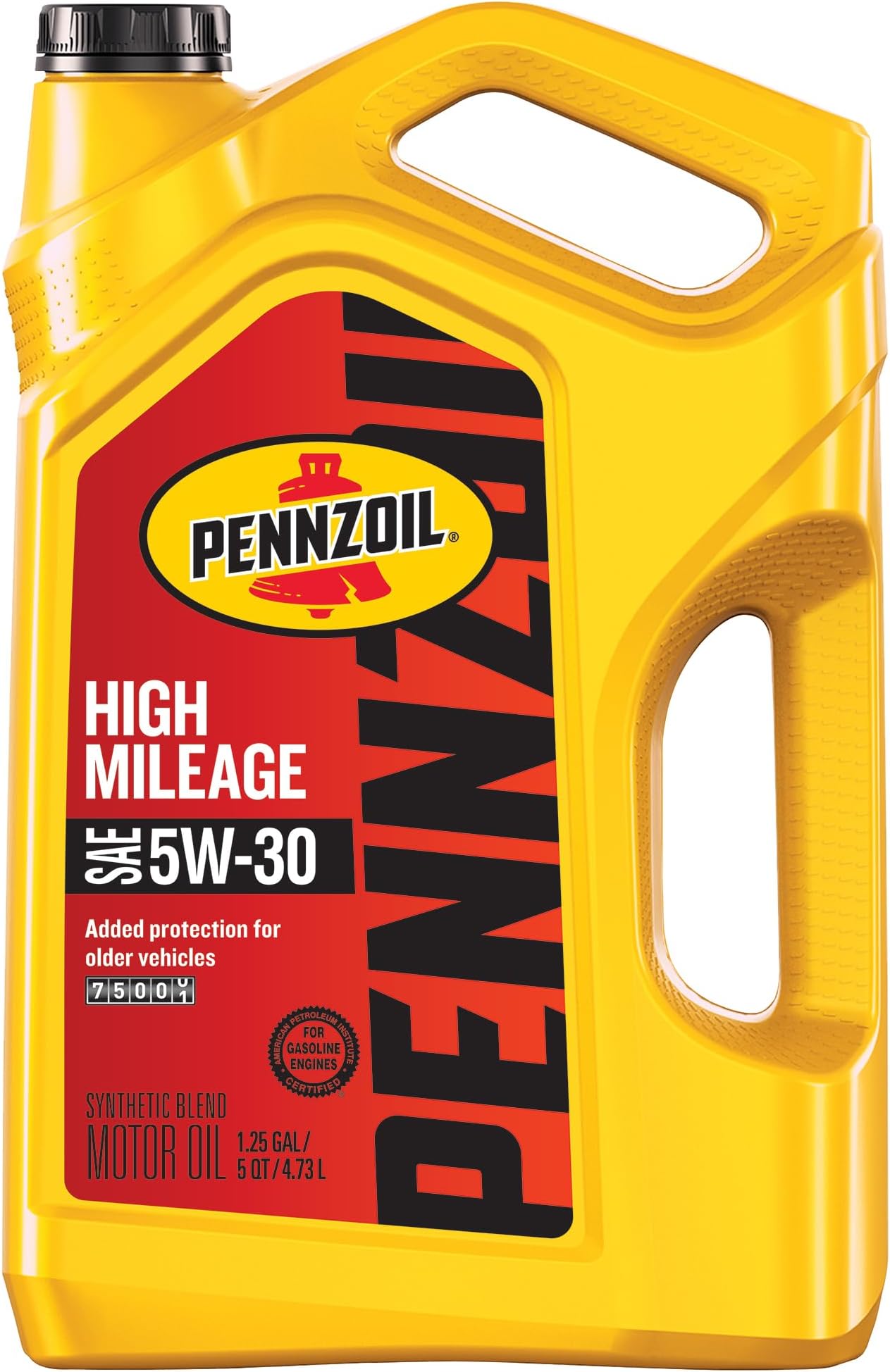 Pennzoil High Mileage 5W-30 Motor Oil, 5 Quart