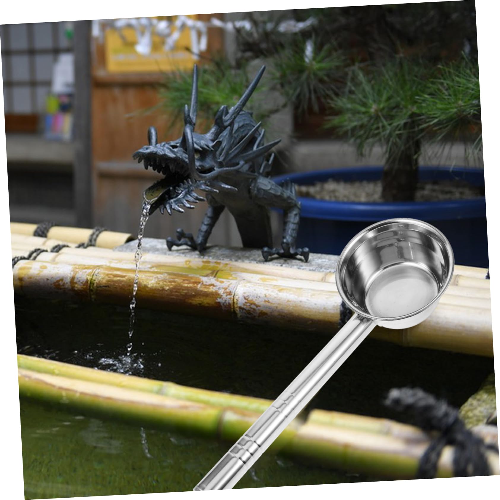 ibasenice 4 Piezas cucharón de agua ser inoxidable cazo cocinando pequeño interior cucharas cucharón conveniente cucharada de sopa long handle ladle cucharones para cocinar Silver