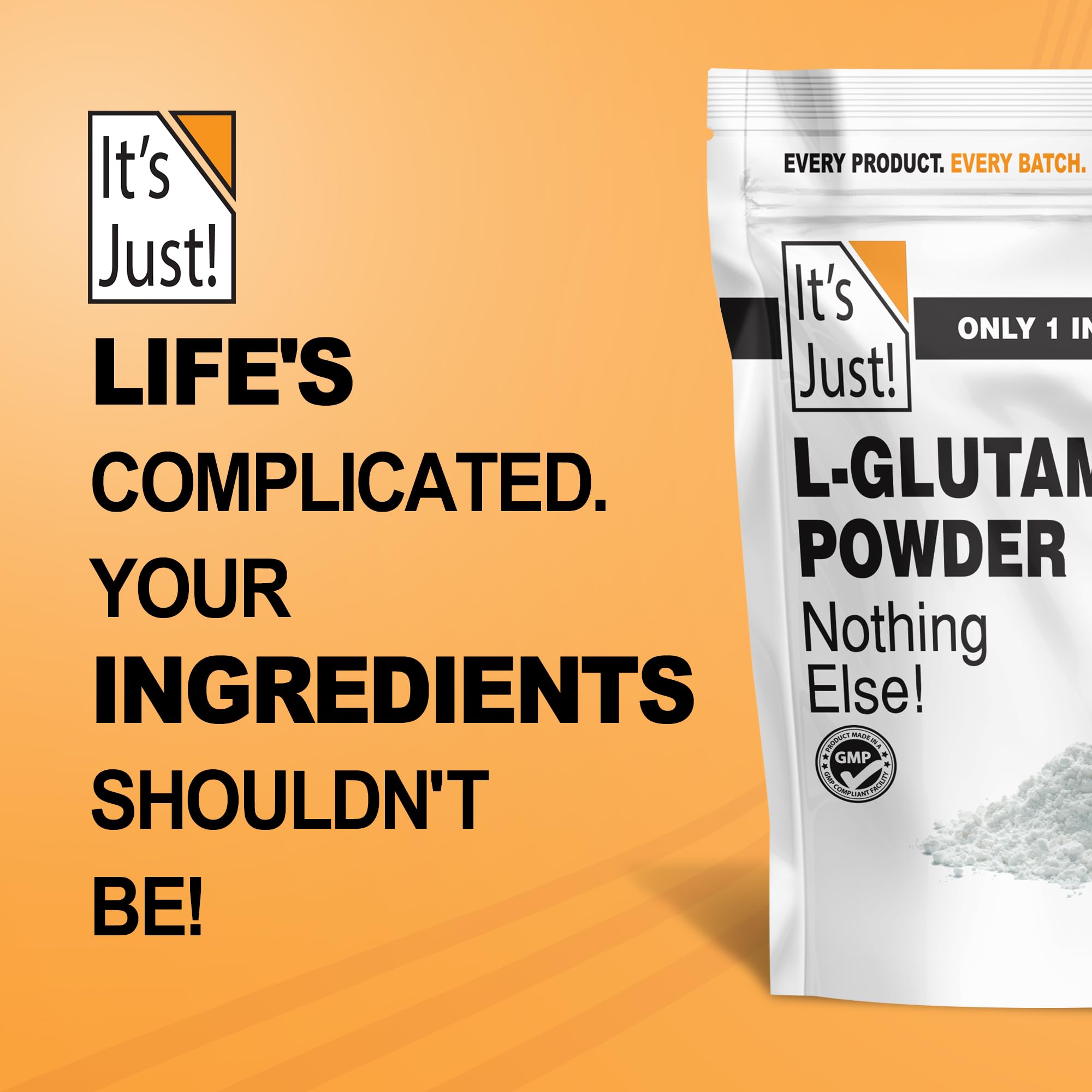 It's Just! - L-Glutamine Powder, Unflavored, 500 Grams / 100 Servings — Amazon image 8
