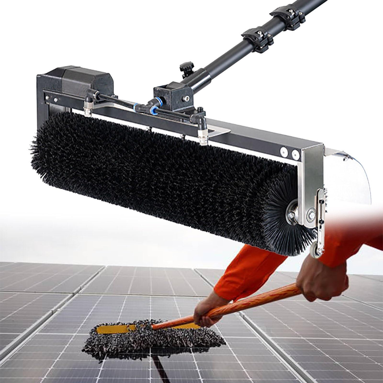 IUokLU Solar Panel Cleaning Kit - Telescopic Water Fed Brush for Solar Panels & Windows - Automatic Cleaning Tool - Efficient Solar Panel Maintenance(size 5.5m)