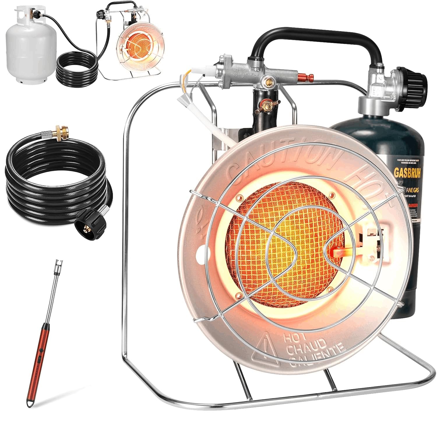 Outdoor Multi-Use Portable Propane Patio Heater/Cooker