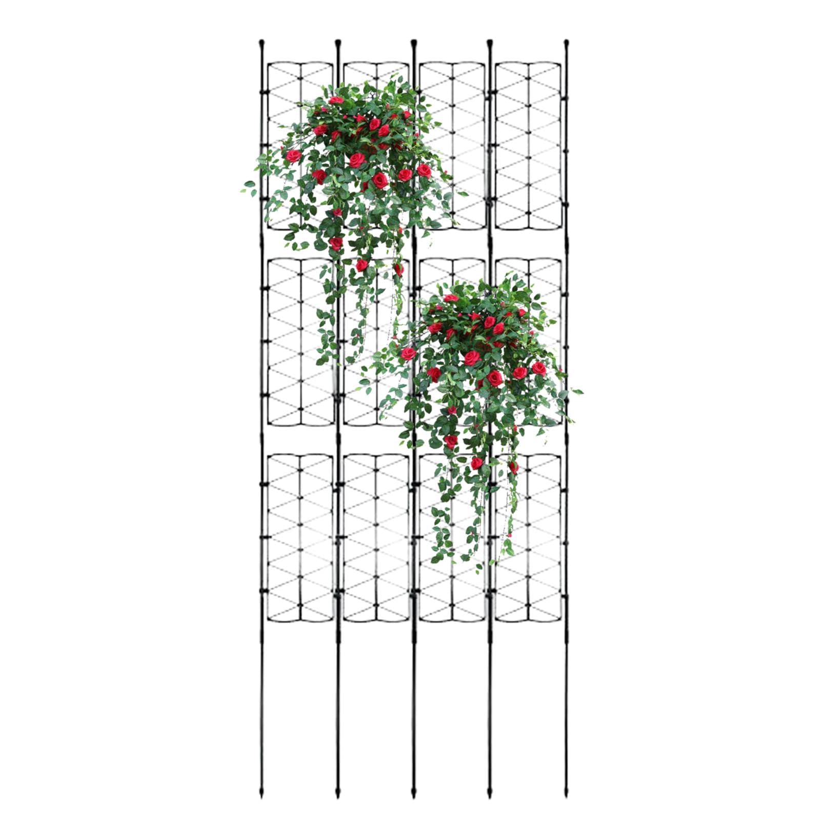 Pflanzgitter für Monstera Pflanzenstütze für den Garten | Kletterstütze für Blumen für Clematis, Prunkwinden, Lilien, Duftwicken, Gurken, Tomaten