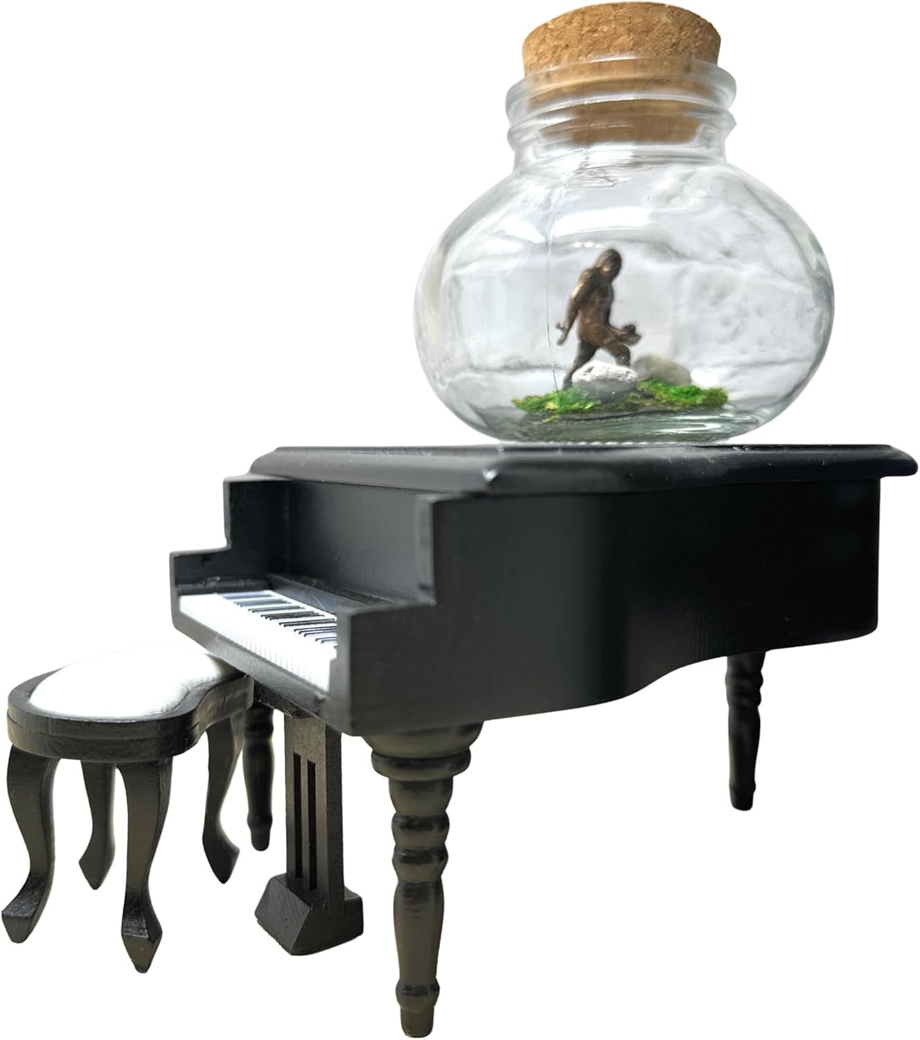 Mini 1 Inch Pet Bigfoot with Adoption Certificate Tiny Desk Decor