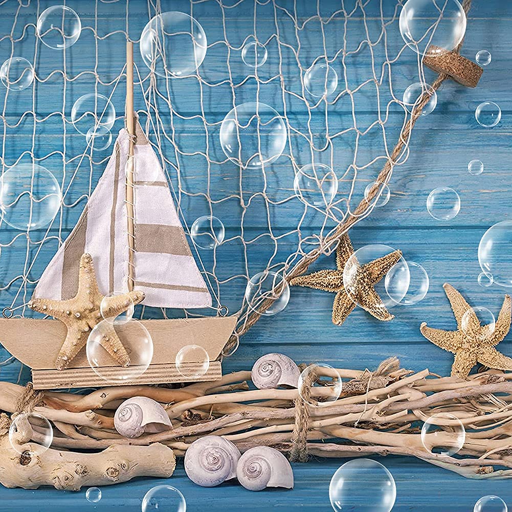 81Pcs Transparent Bubble Party Confetti for Under The Sea Birthday Clear Bubble Decorations Mermaid Baby Shower Underwater Wedding Party Table Decorations Ocean Themed Centerpieces (White, 81PCS) 2