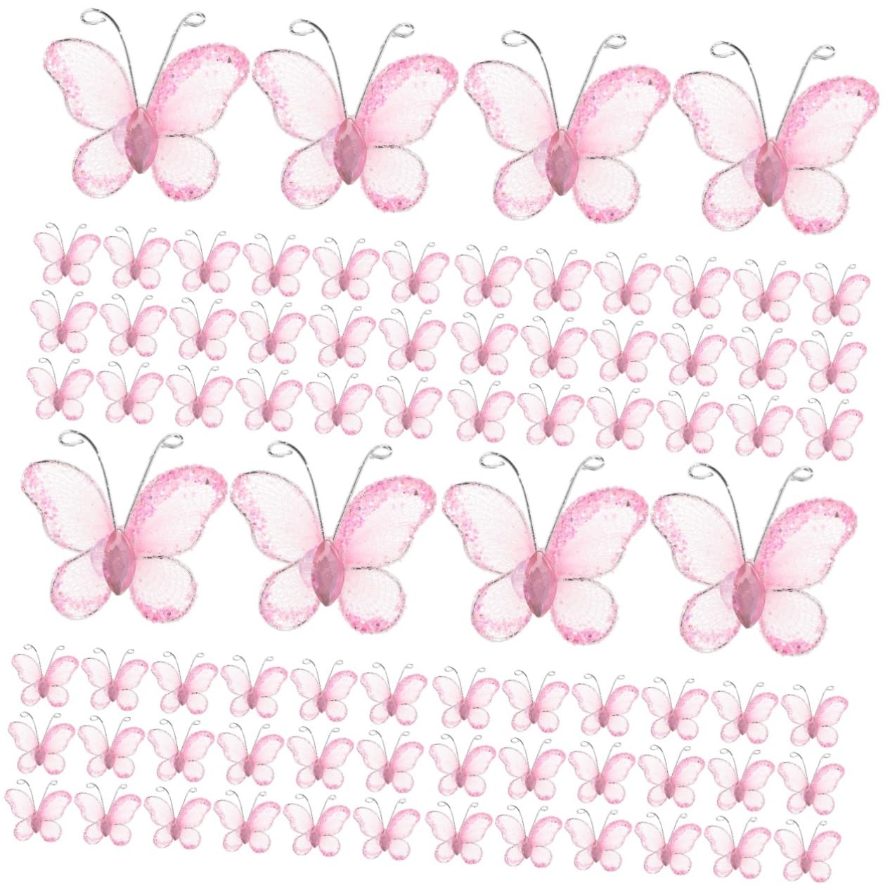 Fil rose en maille pailletée pour invitation de mariage, lot de 200 pièces scrapbooking créatif