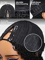 Vista 56 de Nadula Peluca Bob de cabello humano rubio degradado sin pegamento, encaje frontal HD de 7 x 5 pulgadas, Bye Bye Knots, predepilada, precortada