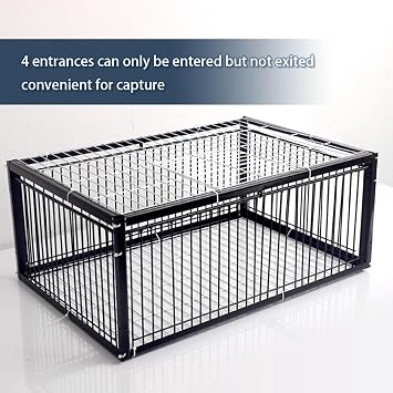 Bird Trap, Sparrow Trap, Live Traps For Pigeons, Pigeon Traps With Four Channel One Way Entrance, Bird Catcher Trap With Anti-escape Design, Suitable For Terraces, Gardens And Farms(White,90x60