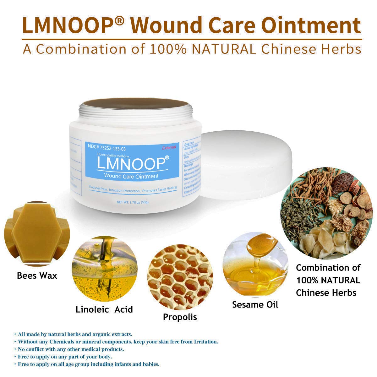LMNOOP® Bed Sore Cream, Wound Healing Ointment Skin Repair Treatment