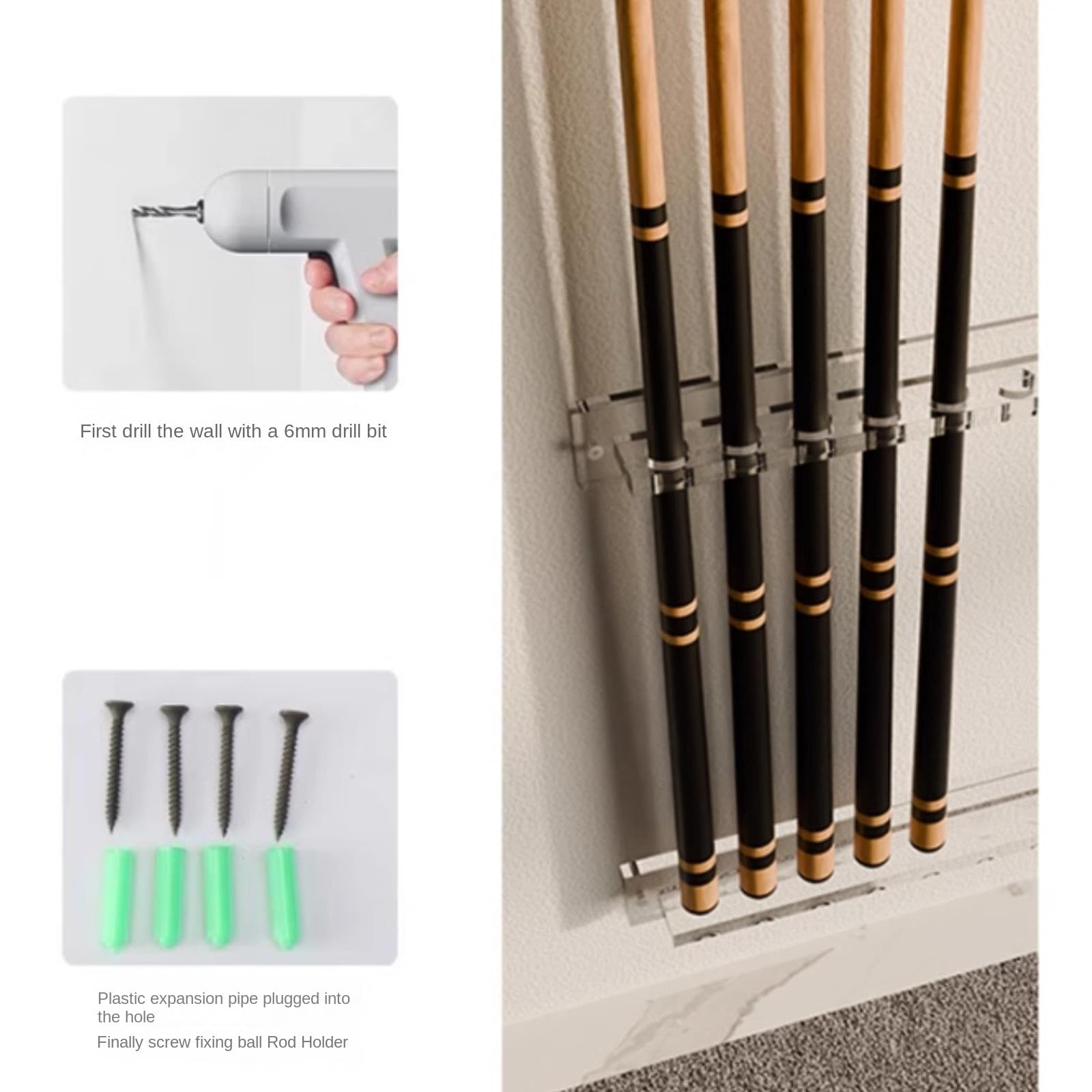 Aufbewahrung Ständer Golf Club Stand Acryl Display Clubs Wand Halterung Organizer Pool Queue Lagerung Rack Golfschlager