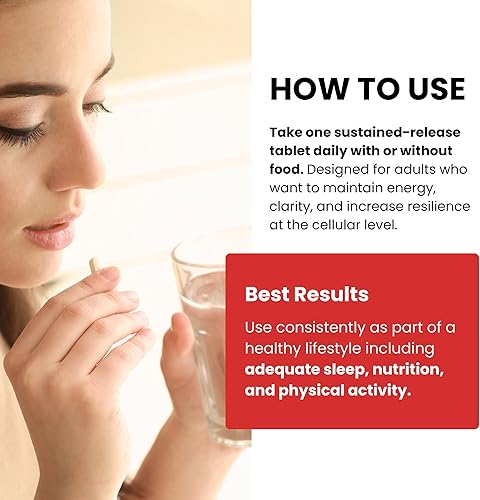 Miniatura 7 de Revive  Tabletas de suplemento NAD+ para hombres y mujeres  Suplemento NAD impulsado por RiaGev-SR  Energía celular, metabolismo, cerebro y apoyo al