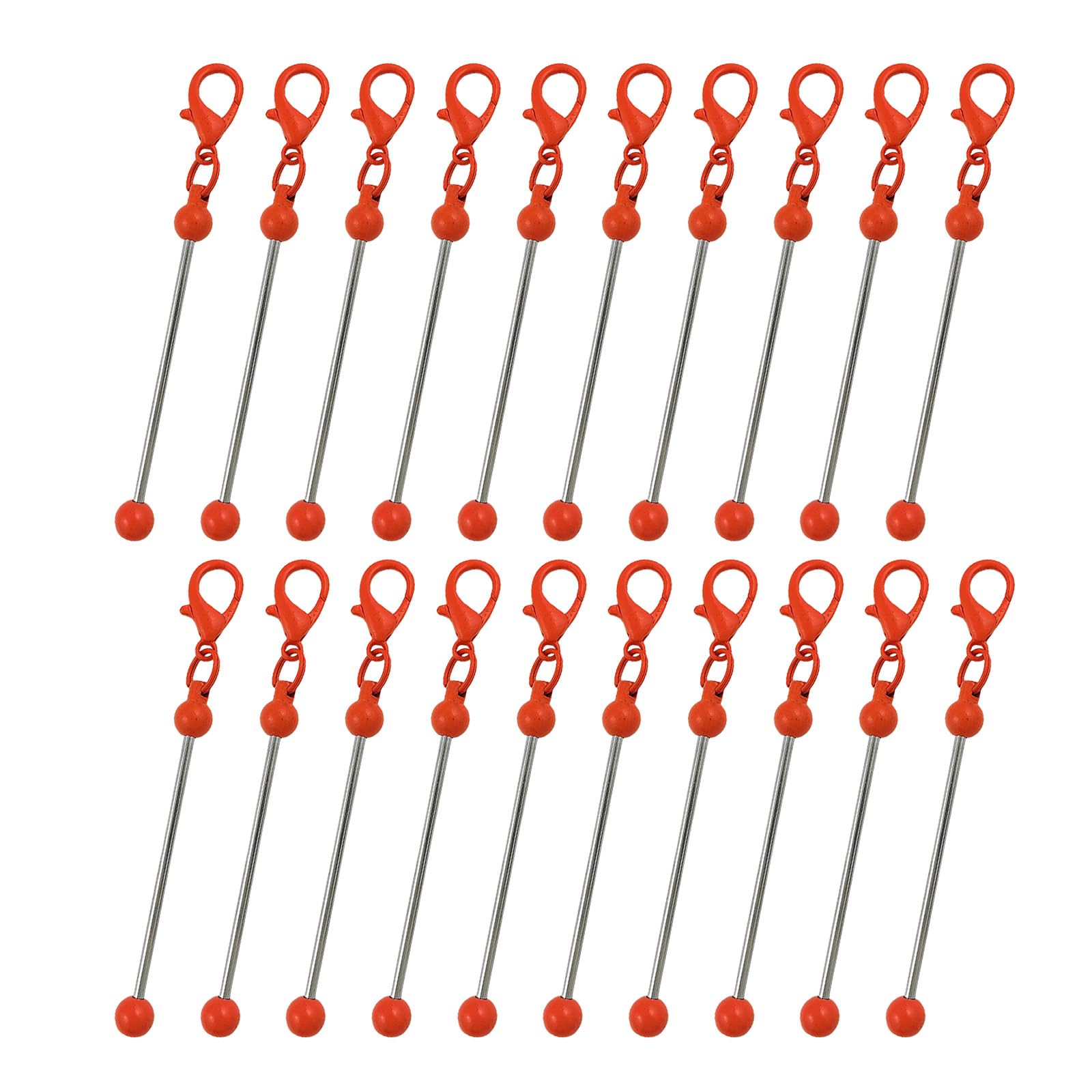 HZBB Multipurpose 20 Pieces Metal Rods Charm for Earrings and Necklaces Jewelry Making Stylish Sturdy Tone with Eye Pins Teens Crafting Project
